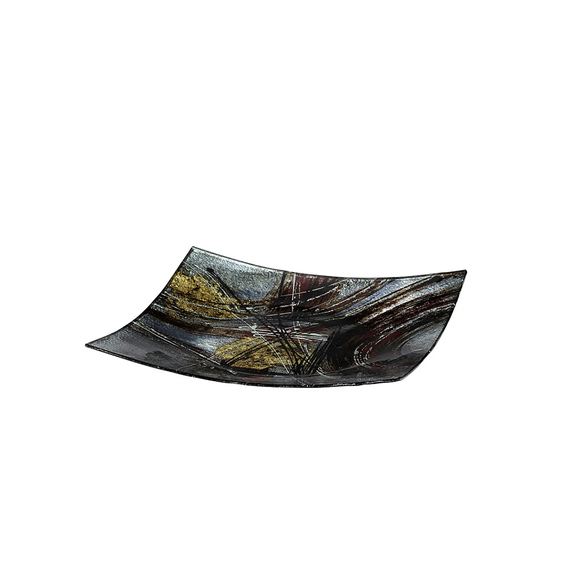 IL70368  Lyra Glass Art Platter Square